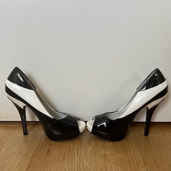 BCBGeneration Liberty Peep Toe Patent Pumps - Picture 5 of 10